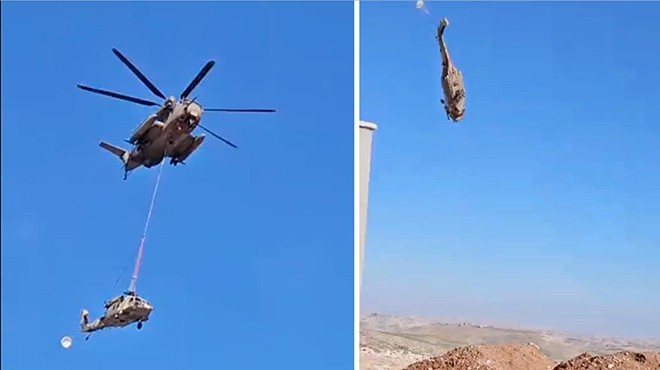 İSRAİL’E AİT ‘KARA ŞAHİN’ BÖYLE ÇAKILDI