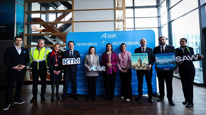 AJET’İN İSTANBUL-ROTTERDAM SEFERLERİ BAŞLADI