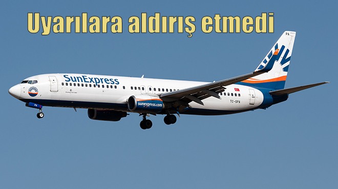 SİGARA İÇİLİNCE SUNEXPRESS UÇAĞI BERLİN’E İNDİ
